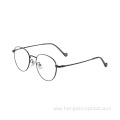 Summer Man Women Eco Friendly Customized Eyeglass Frame Optical Black Metal Glasses